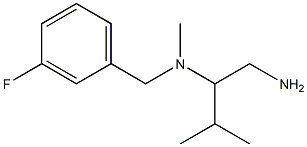 (1-amino-3-methylbutan-2-yl)[(3-fluorophenyl)methyl]methylamine Struktur