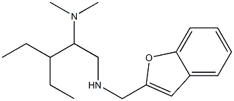 (1-benzofuran-2-ylmethyl)[2-(dimethylamino)-3-ethylpentyl]amine Struktur