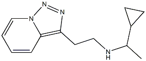 (1-cyclopropylethyl)(2-{[1,2,4]triazolo[3,4-a]pyridin-3-yl}ethyl)amine Struktur