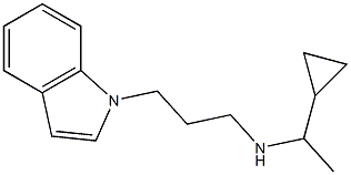 (1-cyclopropylethyl)[3-(1H-indol-1-yl)propyl]amine Struktur