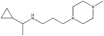 (1-cyclopropylethyl)[3-(4-methylpiperazin-1-yl)propyl]amine Struktur