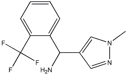 (1-methyl-1H-pyrazol-4-yl)[2-(trifluoromethyl)phenyl]methanamine Struktur