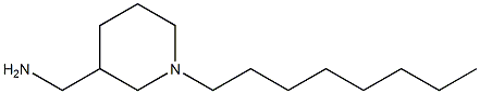 (1-octylpiperidin-3-yl)methanamine Struktur