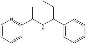 (1-phenylpropyl)[1-(pyridin-2-yl)ethyl]amine Struktur