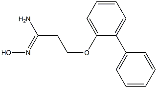 (1Z)-3-(1,1'-biphenyl-2-yloxy)-N'-hydroxypropanimidamide Struktur