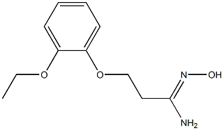 (1Z)-3-(2-ethoxyphenoxy)-N'-hydroxypropanimidamide Struktur