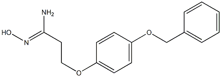 (1Z)-3-[4-(benzyloxy)phenoxy]-N'-hydroxypropanimidamide Struktur