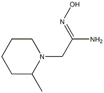 (1Z)-N'-hydroxy-2-(2-methylpiperidin-1-yl)ethanimidamide Struktur