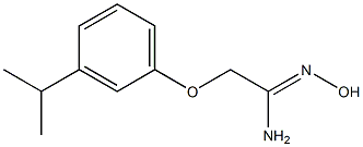 (1Z)-N'-hydroxy-2-(3-isopropylphenoxy)ethanimidamide Struktur