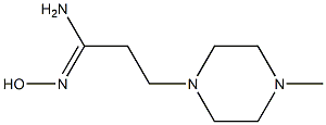 (1Z)-N'-hydroxy-3-(4-methylpiperazin-1-yl)propanimidamide Struktur