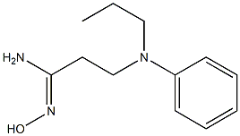 (1Z)-N'-hydroxy-3-[phenyl(propyl)amino]propanimidamide Struktur