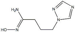 (1Z)-N'-hydroxy-4-(1H-1,2,4-triazol-1-yl)butanimidamide Struktur