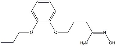 (1Z)-N'-hydroxy-4-(2-propoxyphenoxy)butanimidamide Struktur