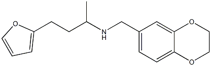 (2,3-dihydro-1,4-benzodioxin-6-ylmethyl)[4-(furan-2-yl)butan-2-yl]amine Struktur