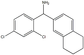 (2,4-dichlorophenyl)(5,6,7,8-tetrahydronaphthalen-2-yl)methanamine Struktur