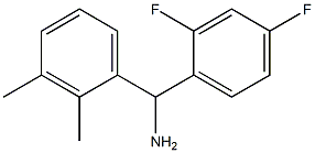 (2,4-difluorophenyl)(2,3-dimethylphenyl)methanamine Struktur