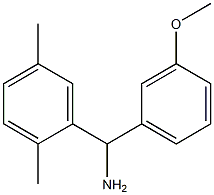 (2,5-dimethylphenyl)(3-methoxyphenyl)methanamine Struktur