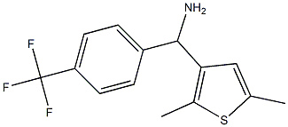 (2,5-dimethylthiophen-3-yl)[4-(trifluoromethyl)phenyl]methanamine Struktur