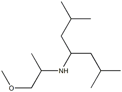 (2,6-dimethylheptan-4-yl)(1-methoxypropan-2-yl)amine Struktur