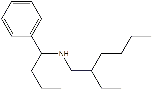 (2-ethylhexyl)(1-phenylbutyl)amine Struktur