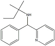 (2-methylbutan-2-yl)[phenyl(pyridin-2-yl)methyl]amine Struktur