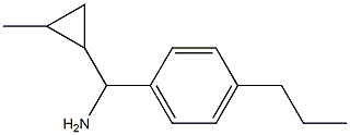 (2-methylcyclopropyl)(4-propylphenyl)methanamine Struktur