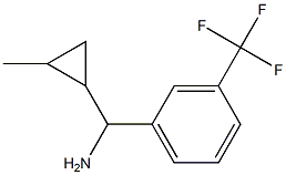 (2-methylcyclopropyl)[3-(trifluoromethyl)phenyl]methanamine Struktur