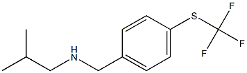 (2-methylpropyl)({4-[(trifluoromethyl)sulfanyl]phenyl}methyl)amine Struktur