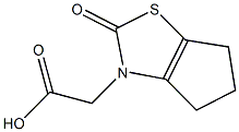 (2-oxo-5,6-dihydro-2H-cyclopenta[d][1,3]thiazol-3(4H)-yl)acetic acid Struktur