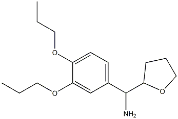 (3,4-dipropoxyphenyl)(oxolan-2-yl)methanamine Struktur