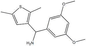 (3,5-dimethoxyphenyl)(2,5-dimethylthiophen-3-yl)methanamine Struktur