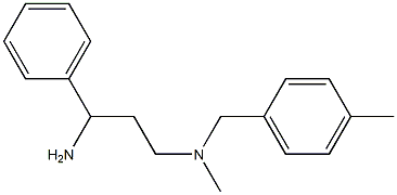 (3-amino-3-phenylpropyl)(methyl)[(4-methylphenyl)methyl]amine Struktur