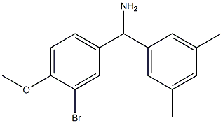 (3-bromo-4-methoxyphenyl)(3,5-dimethylphenyl)methanamine Struktur