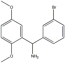 (3-bromophenyl)(2,5-dimethoxyphenyl)methanamine Struktur