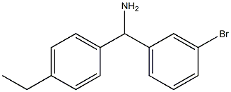 (3-bromophenyl)(4-ethylphenyl)methanamine Struktur