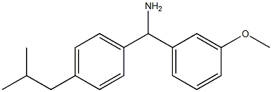 (3-methoxyphenyl)[4-(2-methylpropyl)phenyl]methanamine Struktur