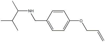 (3-methylbutan-2-yl)({[4-(prop-2-en-1-yloxy)phenyl]methyl})amine Struktur