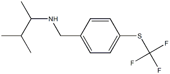 (3-methylbutan-2-yl)({4-[(trifluoromethyl)sulfanyl]phenyl}methyl)amine Struktur