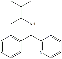 (3-methylbutan-2-yl)[phenyl(pyridin-2-yl)methyl]amine Struktur