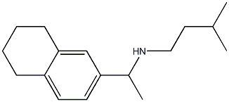 (3-methylbutyl)[1-(5,6,7,8-tetrahydronaphthalen-2-yl)ethyl]amine Struktur