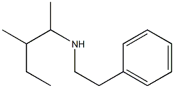 (3-methylpentan-2-yl)(2-phenylethyl)amine Struktur