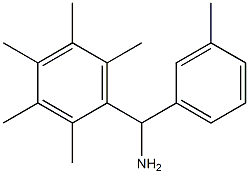 (3-methylphenyl)(2,3,4,5,6-pentamethylphenyl)methanamine Struktur