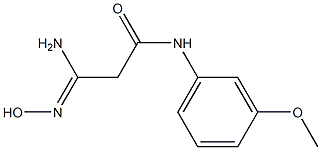 (3Z)-3-amino-3-(hydroxyimino)-N-(3-methoxyphenyl)propanamide Struktur