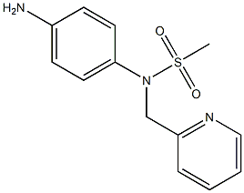 (4-aminophenyl)-N-(pyridin-2-ylmethyl)methanesulfonamide Struktur