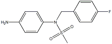 (4-aminophenyl)-N-[(4-fluorophenyl)methyl]methanesulfonamide Struktur