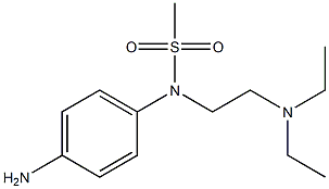 (4-aminophenyl)-N-[2-(diethylamino)ethyl]methanesulfonamide Struktur