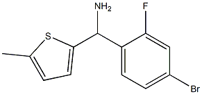 (4-bromo-2-fluorophenyl)(5-methylthiophen-2-yl)methanamine Struktur