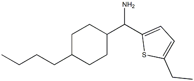 (4-butylcyclohexyl)(5-ethylthiophen-2-yl)methanamine Struktur