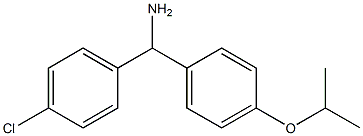 (4-chlorophenyl)[4-(propan-2-yloxy)phenyl]methanamine Struktur