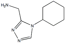 (4-cyclohexyl-4H-1,2,4-triazol-3-yl)methylamine Struktur